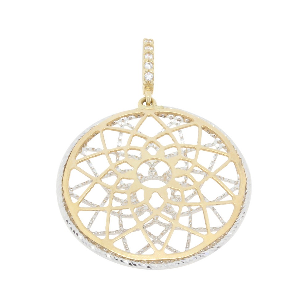 CIONDOLO INTAGLIATO CON UN MANDALA CIONDOLO INTAGLIATO CON UN MANDALA