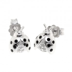 Earrings With Ladybugs